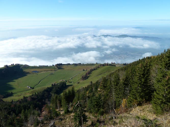 Blick auf die Seebodenalp