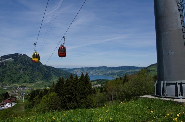 Die weltweit erste Drehgondelbahn auf dem Mostelberg