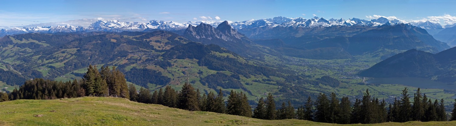 Panorama des Talkessels Schwyz