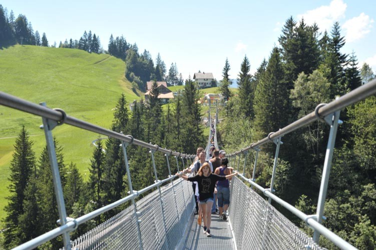 Die Raiffeisen-Skywalk: eine der längsten Hängebrücken Europas