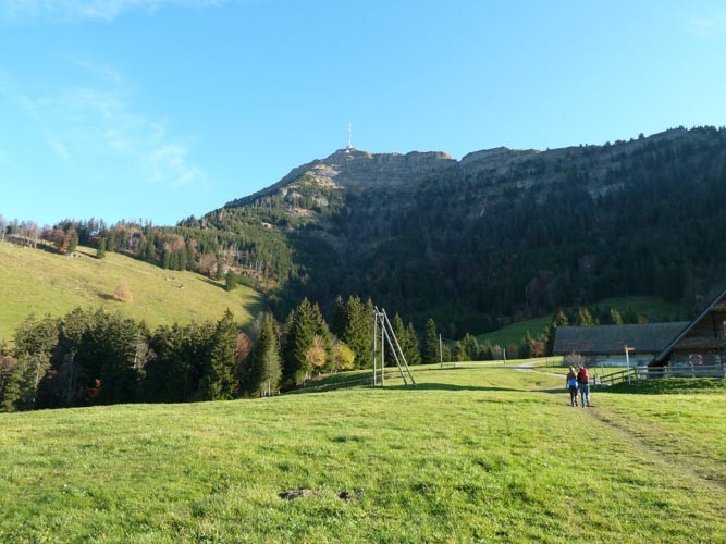 Aufstieg zur Rigi bei der Alp Holderen